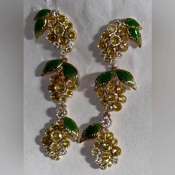 Bomb Party Market Fresh Grapes Dangle Earrings - Picture 8 of 11